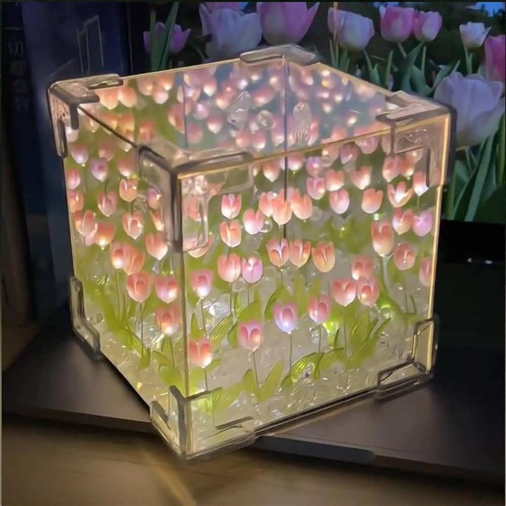 ESMP™ | ESPEJO 2 EN 1 LAMPARA Y TULIPANES INFINITOS