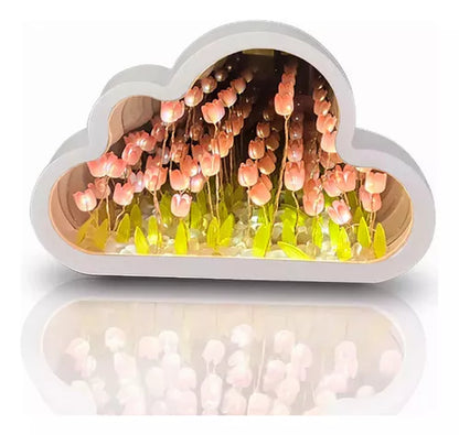 (Promo 50%🤩) 🌷EPSM™ | ESPEJO 2 EN 1 LAMPARA Y TULIPANES INFINITOS🌷