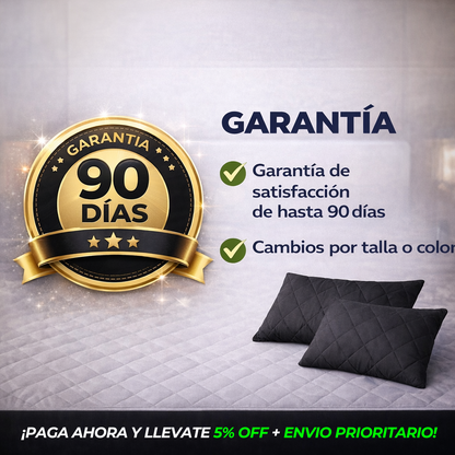 (PROMO 50% 🤩) Protector Colchón Antifluido + Obsequio 🎁 2 Fundas