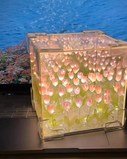 ESMP™ | ESPEJO 2 EN 1 LAMPARA Y TULIPANES INFINITOS