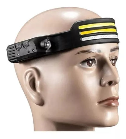 LISF™ | LINTERNA DE 3 BANDAS RECARGABLE CON SENSOR Y 10 MODOS DE LUZ. (INCLUYE CARGADOR)