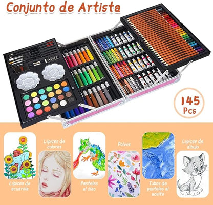 INNOVADOR SET DE ARTE Y CREATIVIDAD ARTBOX™ | PROMO 145 PIEZAS✨🤩