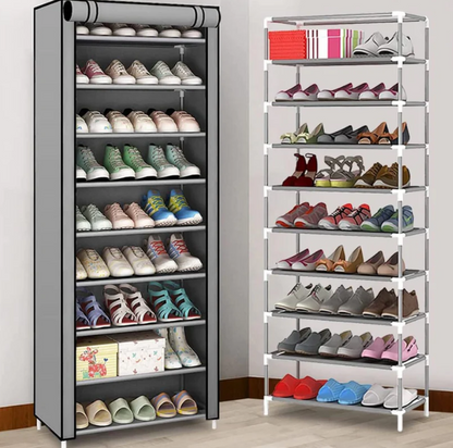 Organizador Zapatero 9 Niveles: Anti Polvo🏠