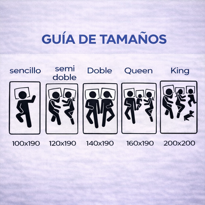 (PROMO 50% 🤩) Protector Colchón Antifluido + Obsequio 🎁 2 Fundas