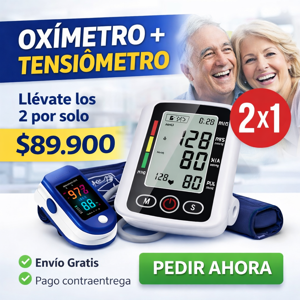 COMBO COMPLETO OXIMETRO + TENSIOMETRO DIGITAL 🤩