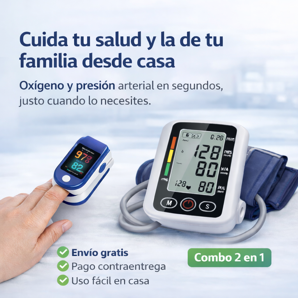 COMBO COMPLETO OXIMETRO + TENSIOMETRO DIGITAL 🤩